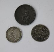 Early Milled coinage, George I (1714-27), Shilling, 1723 South Sea Company (1), George IV (1820-