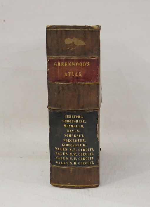 Maps - C & A J Greenwood from Greenwood's Atlas - Hereford, Shropshire, Monmouth, Devon, Somerset,