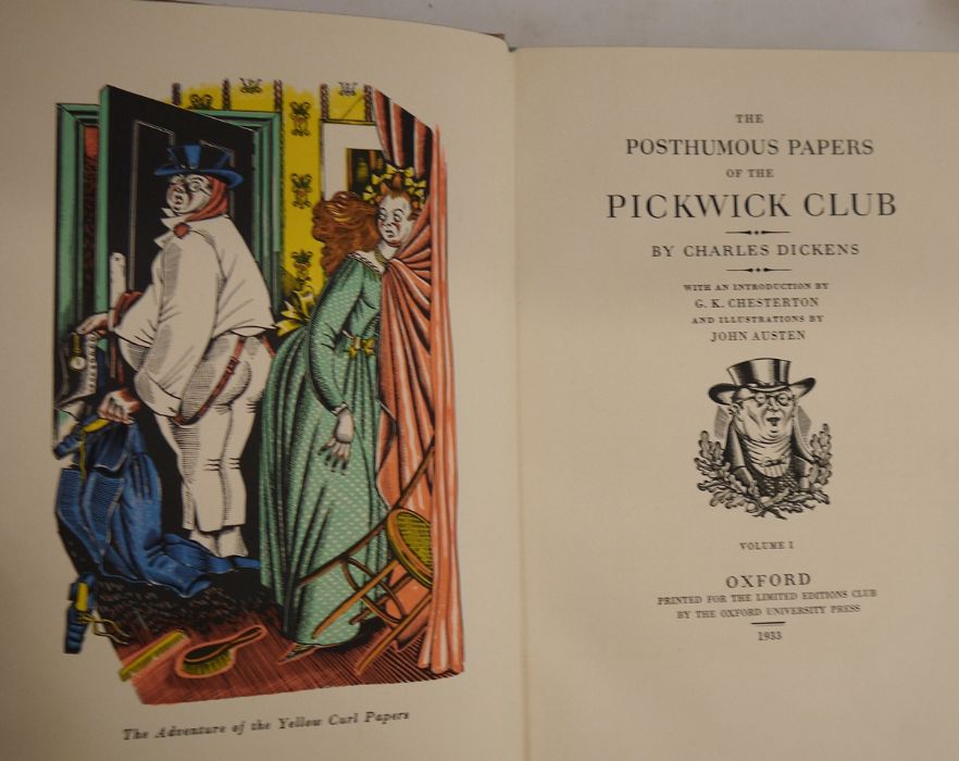 Austen, John  "The Posthumous Papers of the Pickwick Club by Charles Dickens", 2 vols, Oxford, - Image 5 of 14