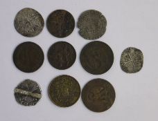 Group of French coins, 13th Century to 20th Century, various grades and denominatons (10) Damage