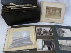 Six albums of early 20th century family photographs, India and the UK , portraits, etc. Some dated