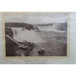 Black and white photograph named 'Niagara Falls from the Canadian Side. One of the Worlds Greatest