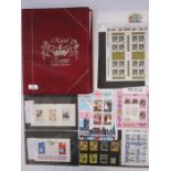 Album plus loose sheets and stamps for royal events, mostly of the 1980's, quality plus stamps of