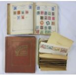 A collection of world stamps including UK, US, France, Italy, Austria, Finland, Morocco, Russia,