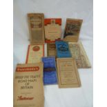 Assorted ordnance survey, road, cycling and tourist maps and atlases dating from 1914 to 21th