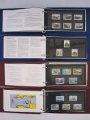 Two boxes of mint Jersey stamps in albums, 8-1980-1990 special stamps year collection (2 boxes)
