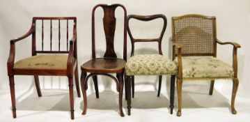 Four chairs to include example by Fischel and three further (4)