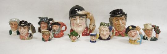 Royal Doulton character jugs to include 'The Walrus & Carpenter' D6600, 'Gone Away' D6531, miniature