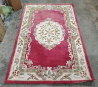 Modern pink ground rug