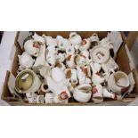 Collection of crested china, including Goss, Longton china, S.Hancock & Sons and others, models of