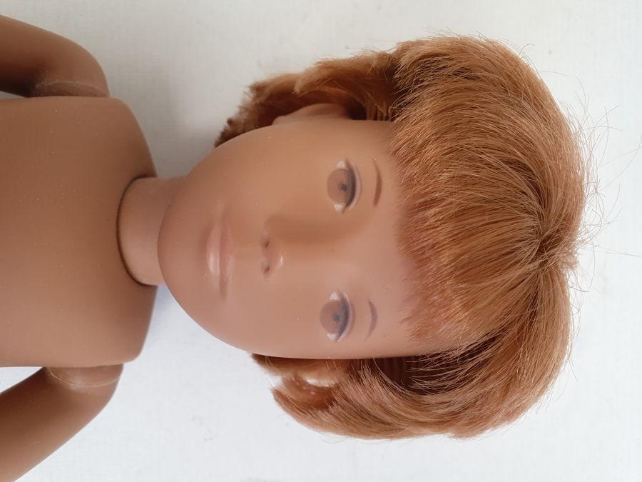 Sasha doll in tubular case, possibly 'Redhead Gregory' Condition ReportHair is stable. No major - Image 2 of 15