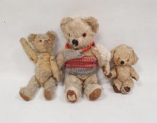 Three vintage plush bears including Merrythought(3)