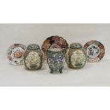 Collection of Chinese ceramics, late 19th century and later, including a pair of ginger jars and