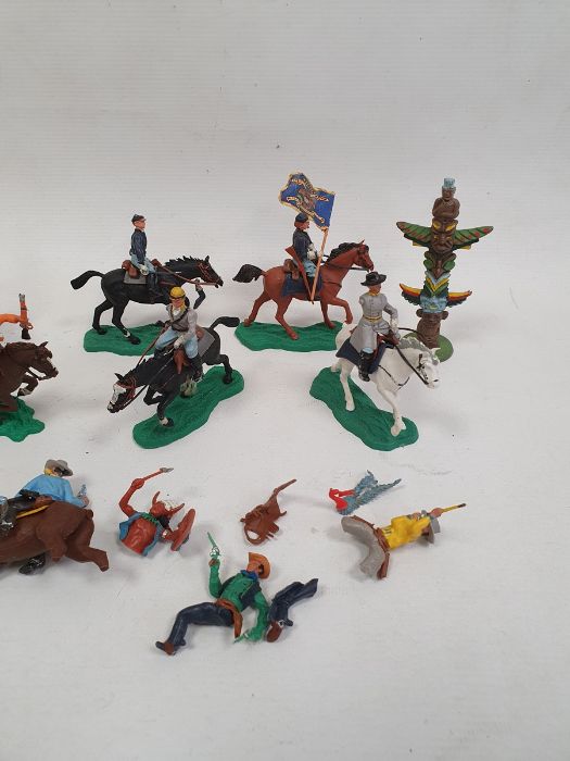 Assorted items to include Merit microscope set, plastic cowboys and indians, Shaun the Sheep - Image 4 of 7