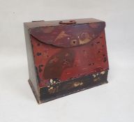 Japanese lacquer desktop stationery box (damaged)