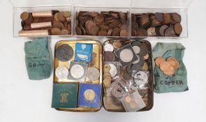 Large quantity of assorted, mainly British, copper coins