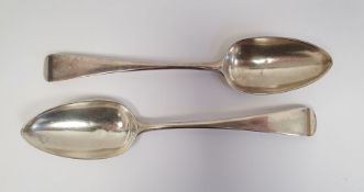 Pair Georgian silver tablespoons, approx. 4.5ozt