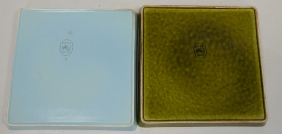 Poole pottery trays, arts and crafts style copper tray and a 19th century faceted glass (5)Condition - Image 2 of 11