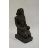Bronze model of a pharaoh