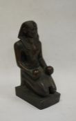 Bronze model of a pharaoh