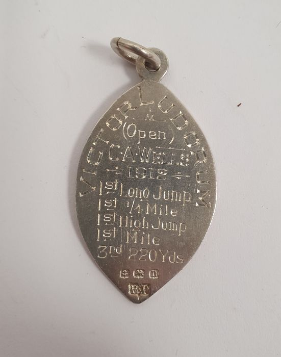 Three silver Farnham Grammar School medals, two 1920's/30's Farnham silver sporting medals, a - Image 9 of 14