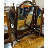 Early 20th century two-fold dressing table mirror