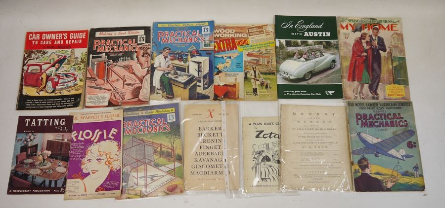 Collection of vintage magazines to include Practical Mechanics, woodworking, etc