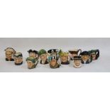 Collection of Royal Doulton character mugs, including Auld Mac (D5824), a North American Indian (