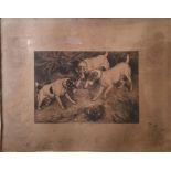 Frank Paton  Three original etchings  "Not at Home", "Notice to Quit" and "Rough and Ready" (3)