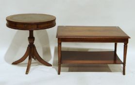 Drum-top table and a two-tier coffee table (2)