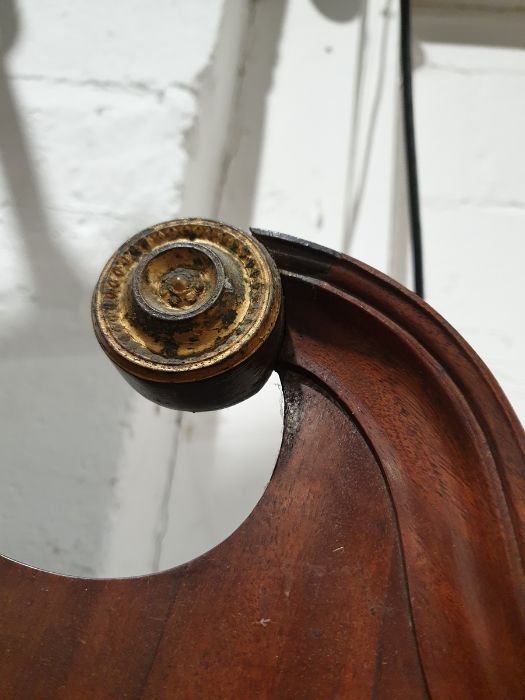 19th century mahogany and strung longcase clock with swan-neck arched pediment, with moonphase - Image 3 of 9