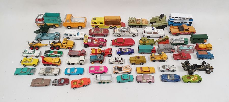 Vintage diecast cars to include Lesney Matchbox series No.25 Ford Cortina, Matchbox series No.15