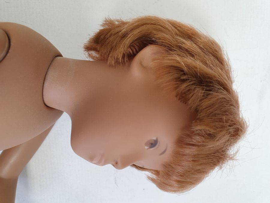 Sasha doll in tubular case, possibly 'Redhead Gregory' Condition ReportHair is stable. No major - Image 3 of 15