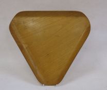 Hille London plywood tray, triangular