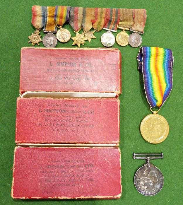 Medals to include The Great War for Civilisation 1914-1919 medal awarded to 5522 Pte R G Whale 6-