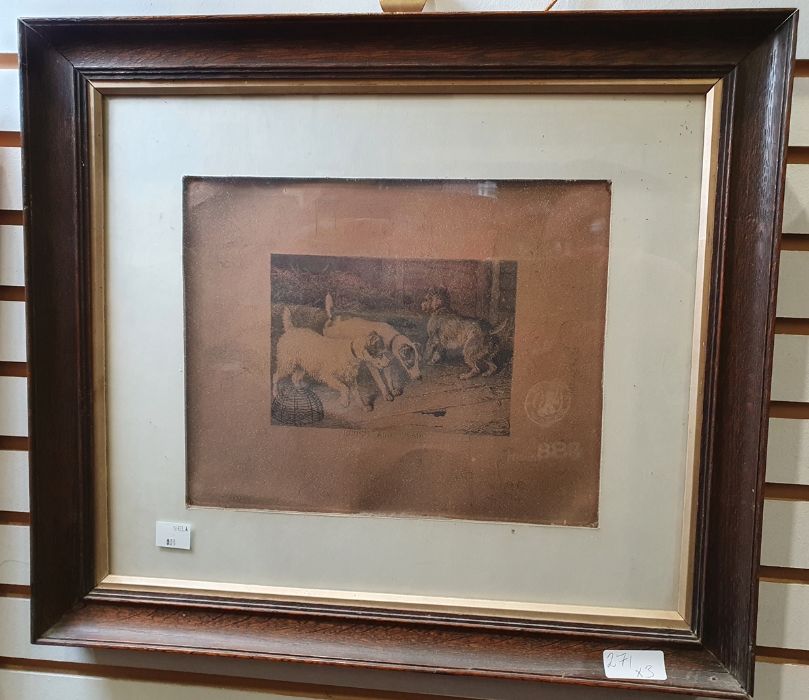 Frank Paton  Three original etchings  "Not at Home", "Notice to Quit" and "Rough and Ready" (3) - Image 2 of 3