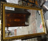 Modern rectangular mirror with moulded frame