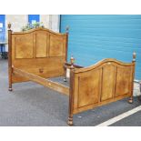 20th century walnut double bed frame Condition ReportSome surface scratches and scuffs, crazing or