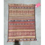 Small Persian-type red ground rug, 70cm x 52cm