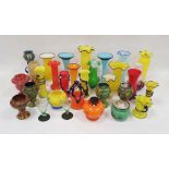 Large collection of Czechoslovakian and Bohemian spatter and coloured glassware, circa 1930 and