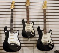 Three Encore electric guitars (3)