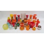 Large collection of Czechoslovakian and Bohemian spatter and coloured glassware, circa 1920 and