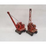 Two Tri-Ang Jones KL44 tinplate cranes (2)