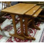 Mid-century modern G-Plan nest of three coffee tables in teak