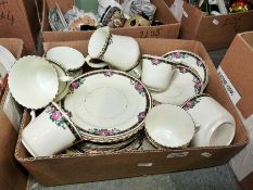 Four boxes of assorted china and glassware (4 boxes)