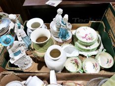 Villeroy & Boch vase, an Aynsley part tea service, a Jersey pottery vase, various assorted china and