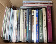 Box of LP's, mainly easy listening to include ELO - Out of the Blue, Nat King Cole, James Last,