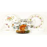 Royal Worcester bone china cake plate decorated with roses on a white ground, Royal Worcester