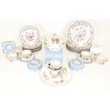 Wedgwood Kashmir part tea service and further chinaware including a tureen marked Lunneville Faience