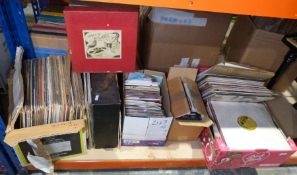 Large collection of LP's and 45 rpm's with a mixture of easy listening, classical, etc.